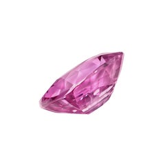Unheated Pink Sapphire Ring Gem 3.56 Carat Cushion No Heat Loose Gemstone