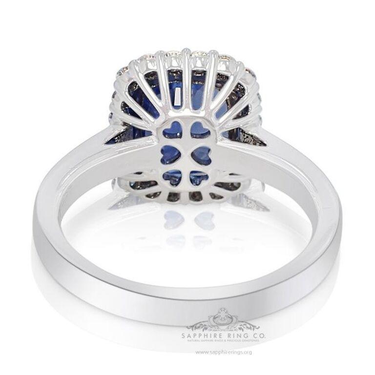 Unheated Platinum Sapphire Ring, 5.09 Carat Sapphire GIA Certified 3