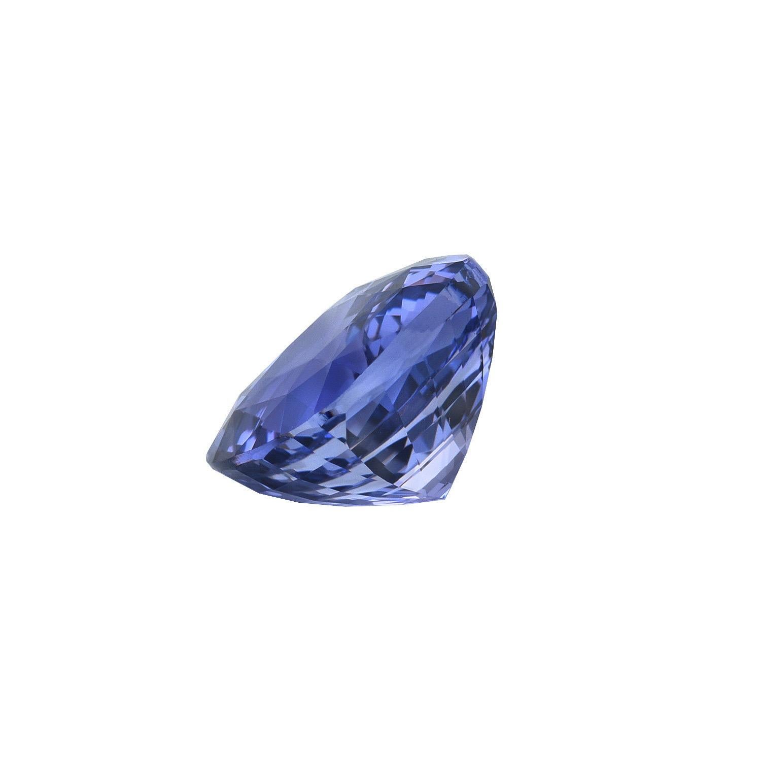 Unheated Purple Sapphire Ring Gem 2.74 Carat Cushion Loose Gemstone In New Condition For Sale In Beverly Hills, CA