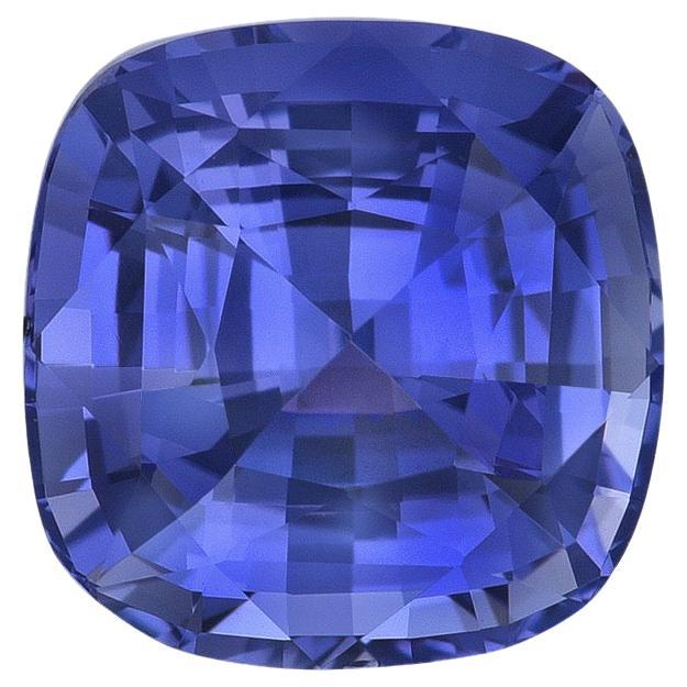 Unheated Purple Sapphire Ring Gem 2.74 Carat Cushion Loose Gemstone