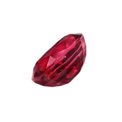 3.04 Carat Unheated Vivid Red Ruby Loose Gemstone, GRS Certified By Merkaba