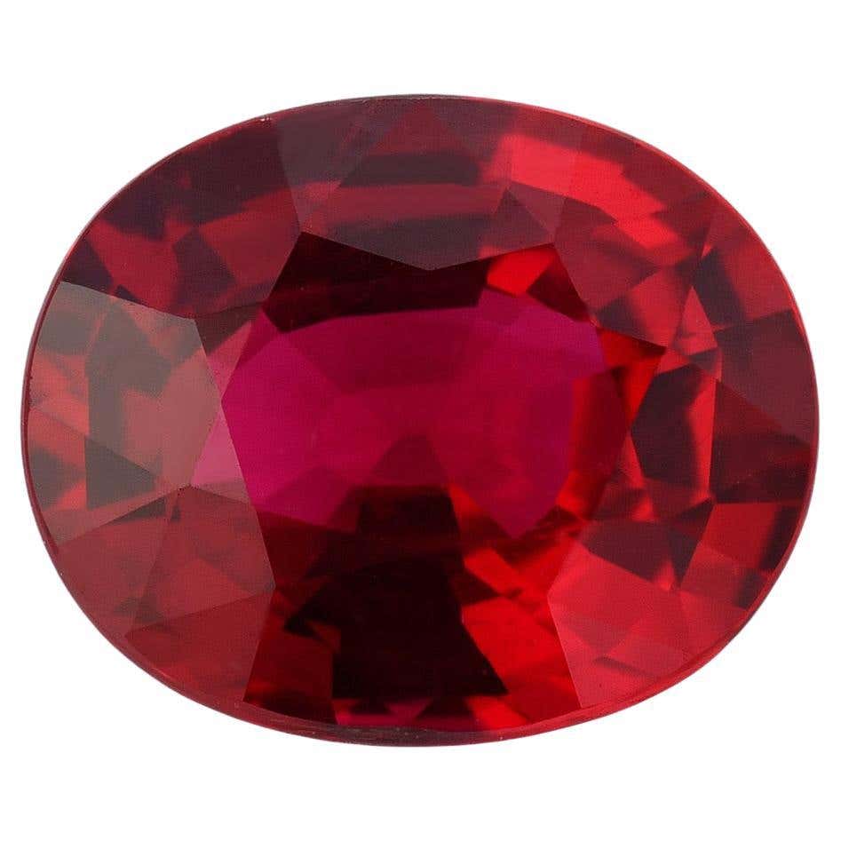 Natural No-Heat Ruby Oval Gem – AGL Certified Rare Luxury for ...