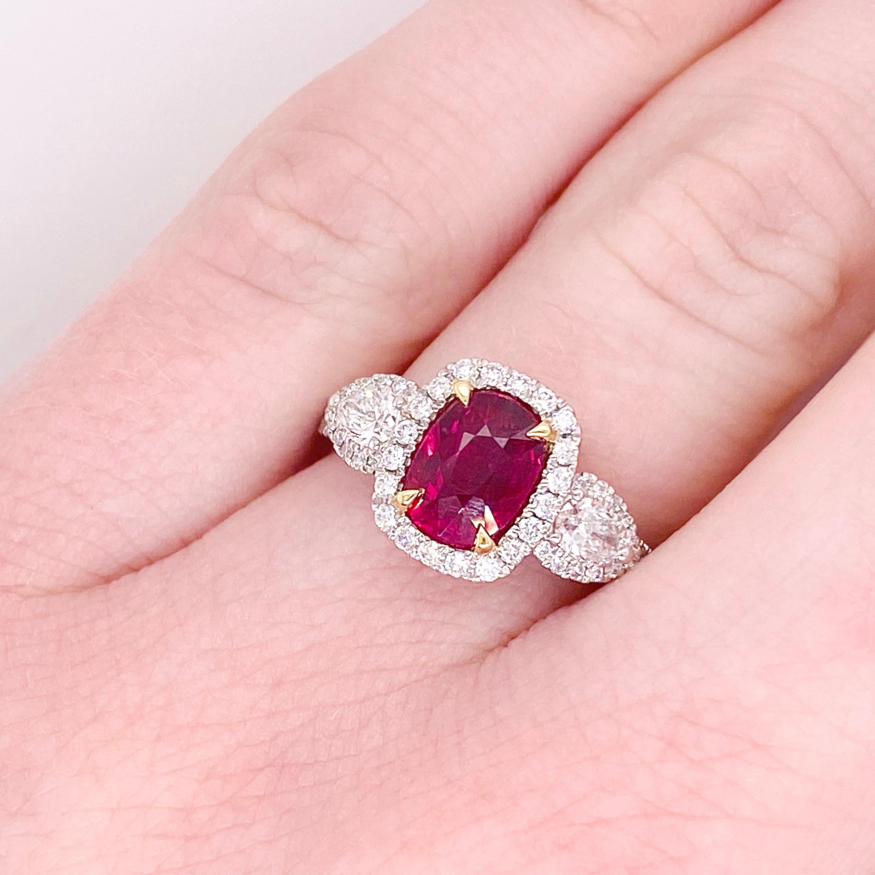 Rubies have been treasured for thousands of years as the gem of passion and desire. Finding a ruby with such a fiery red color without having to be heated is an incredibly rare find and; therefore, makes it so much more valuable. The ruby's color