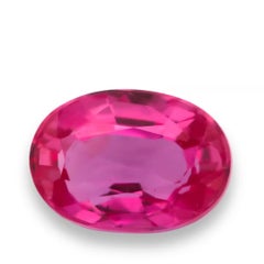Unheated Sri Lanka Pink Sapphire 1.22ct Loose Untreated Natural Real Oval 7X5mm