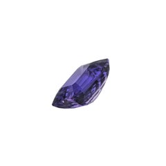 Unheated Violet Purple Sapphire Ring Gem 2.06 Carats Emerald Cut Loose Gemstone