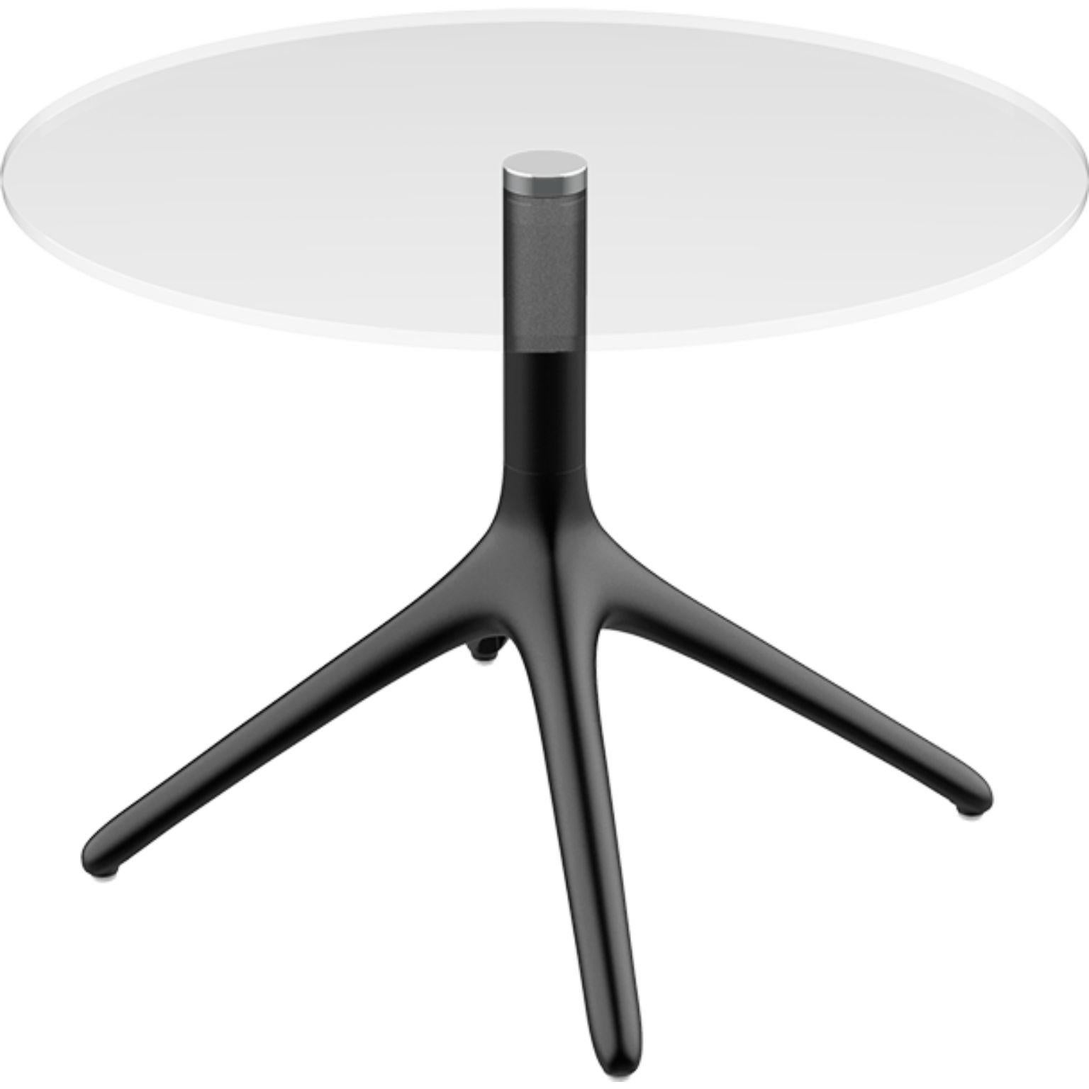 Aluminum Uni Black Table 50 by Mowee For Sale