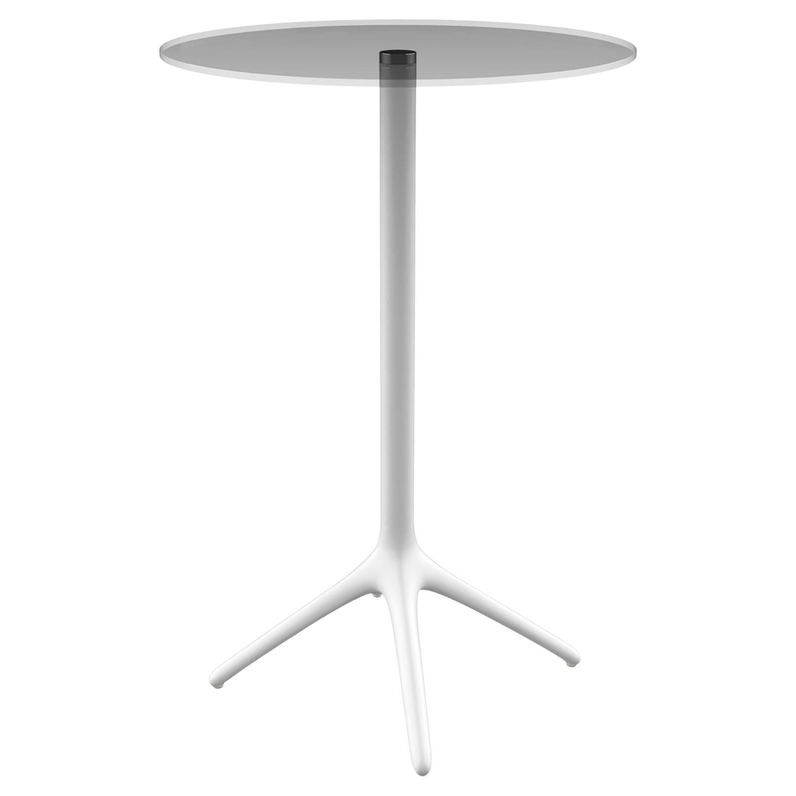 Uni White Table 105 by Mowee For Sale