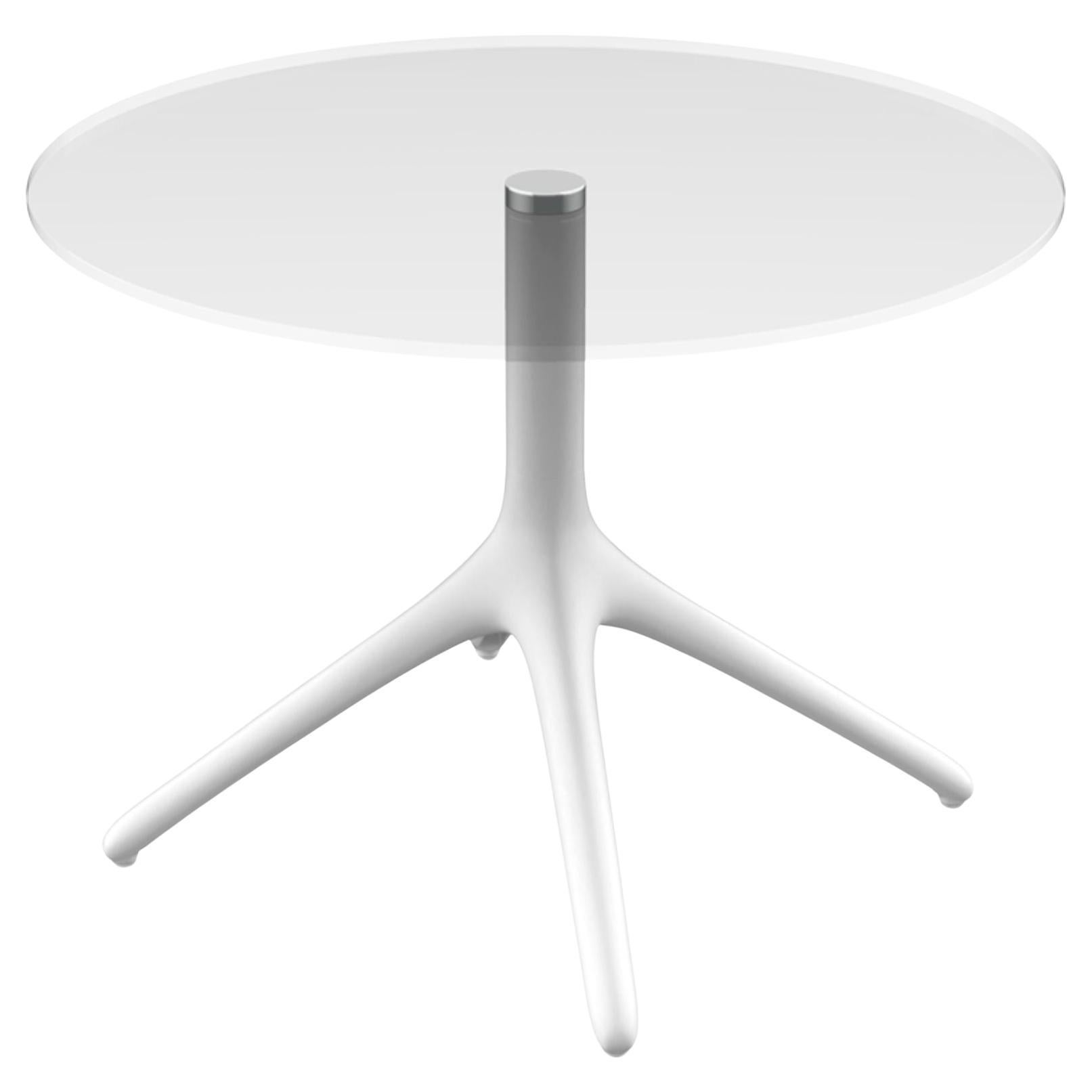 Uni White Table 50 by MOWEE For Sale