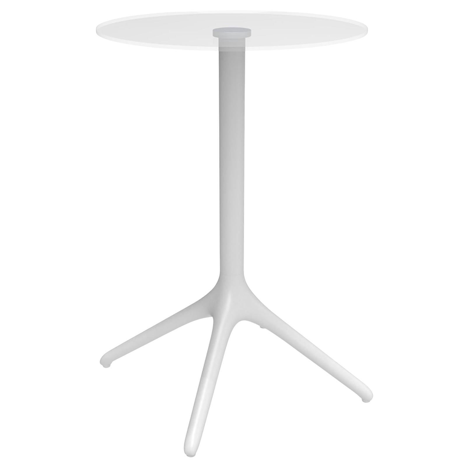 Weißer Uni-Tisch XL 105 von Mowee im Angebot