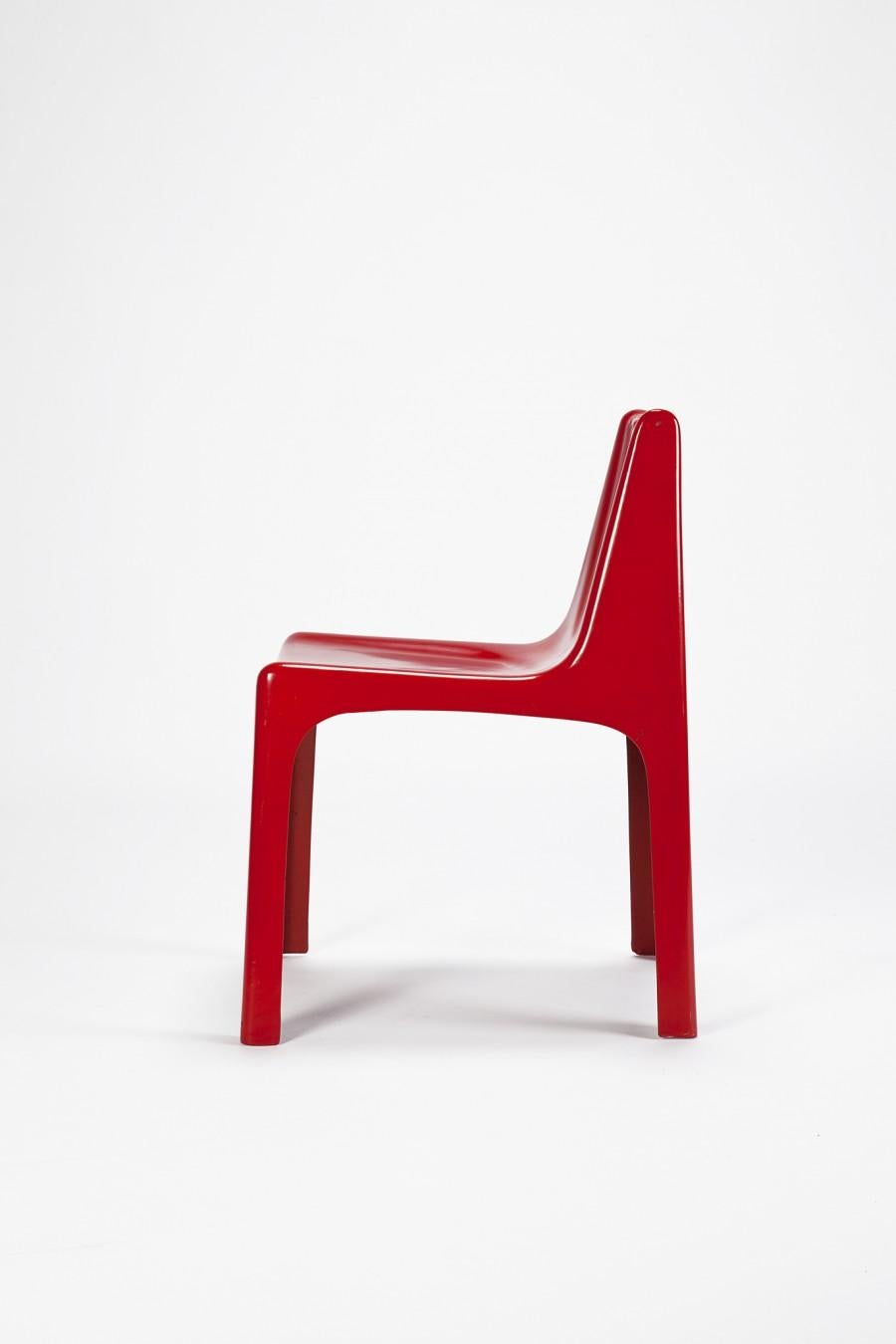 Mid-Century Modern Unica I Straessle Chair Vandenbeuck, France, 1967 For Sale