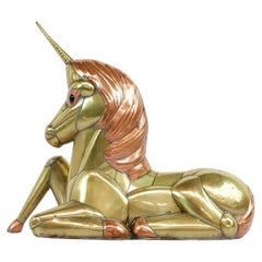 Vintage Unicorn Figure in the Style of Sergio Bustamante