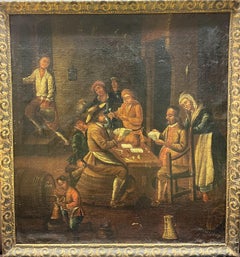 "Scène de taverne de genre Flemish"