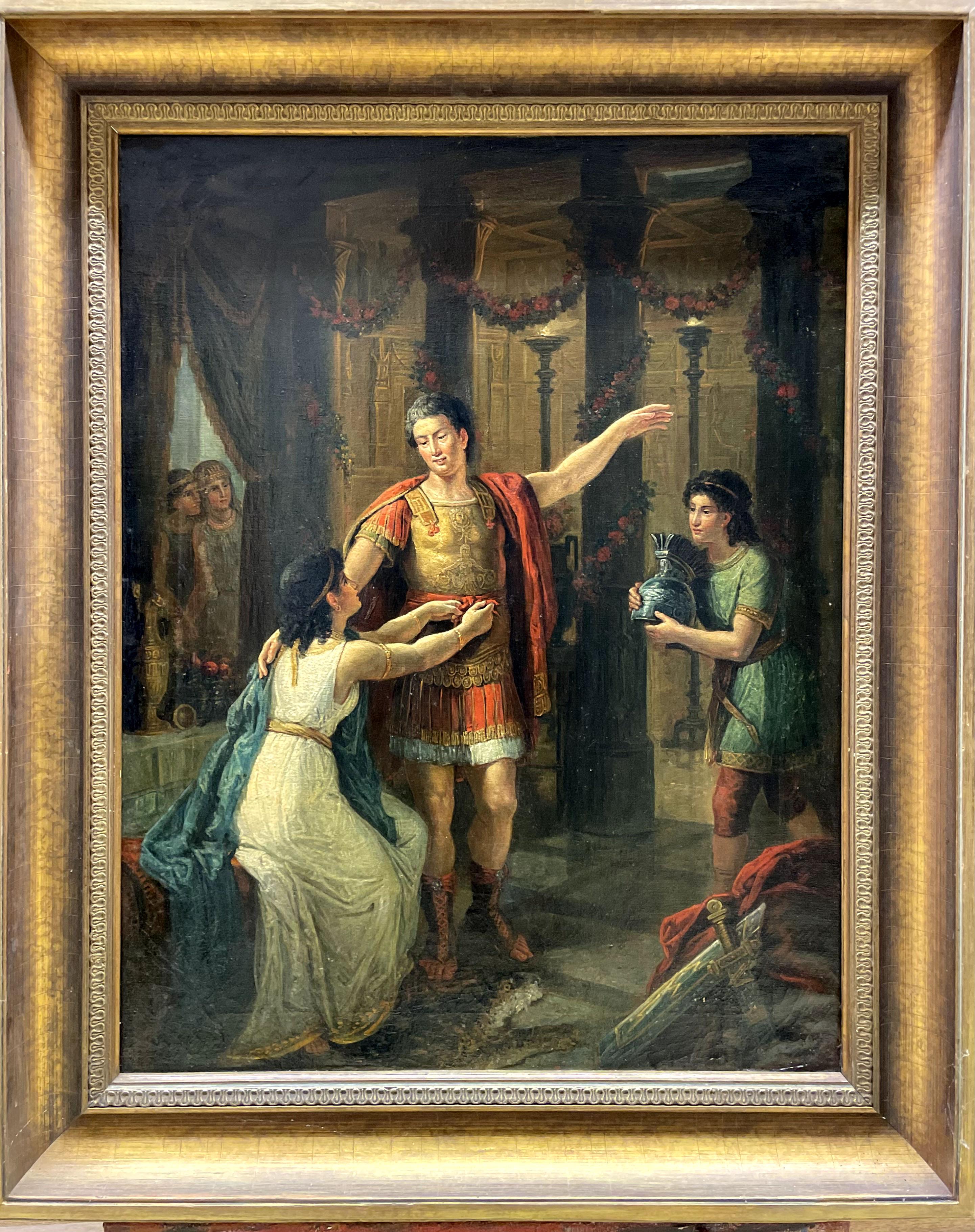 Figurative Painting Unidentified Artist  early XX Century - "Antonio et Kleopatra"