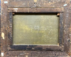 "Idyllic Harbor Landscape with Ruins and Figures"