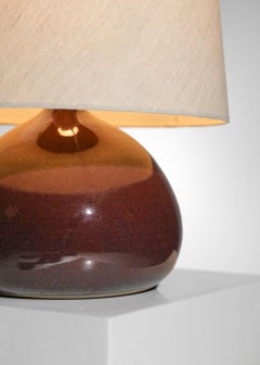 Lampe de bureau en céramique non identifiée de style Ruelland, G870