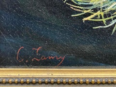 "Floral still-life painting"