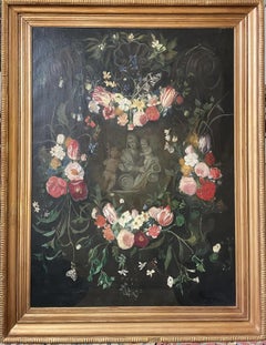 "Garland of Flowers with the Virgin, the Christ Child and Saint John"