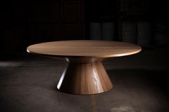Unidentified Round Dining Table in Solid Red Oak by No Age Studio