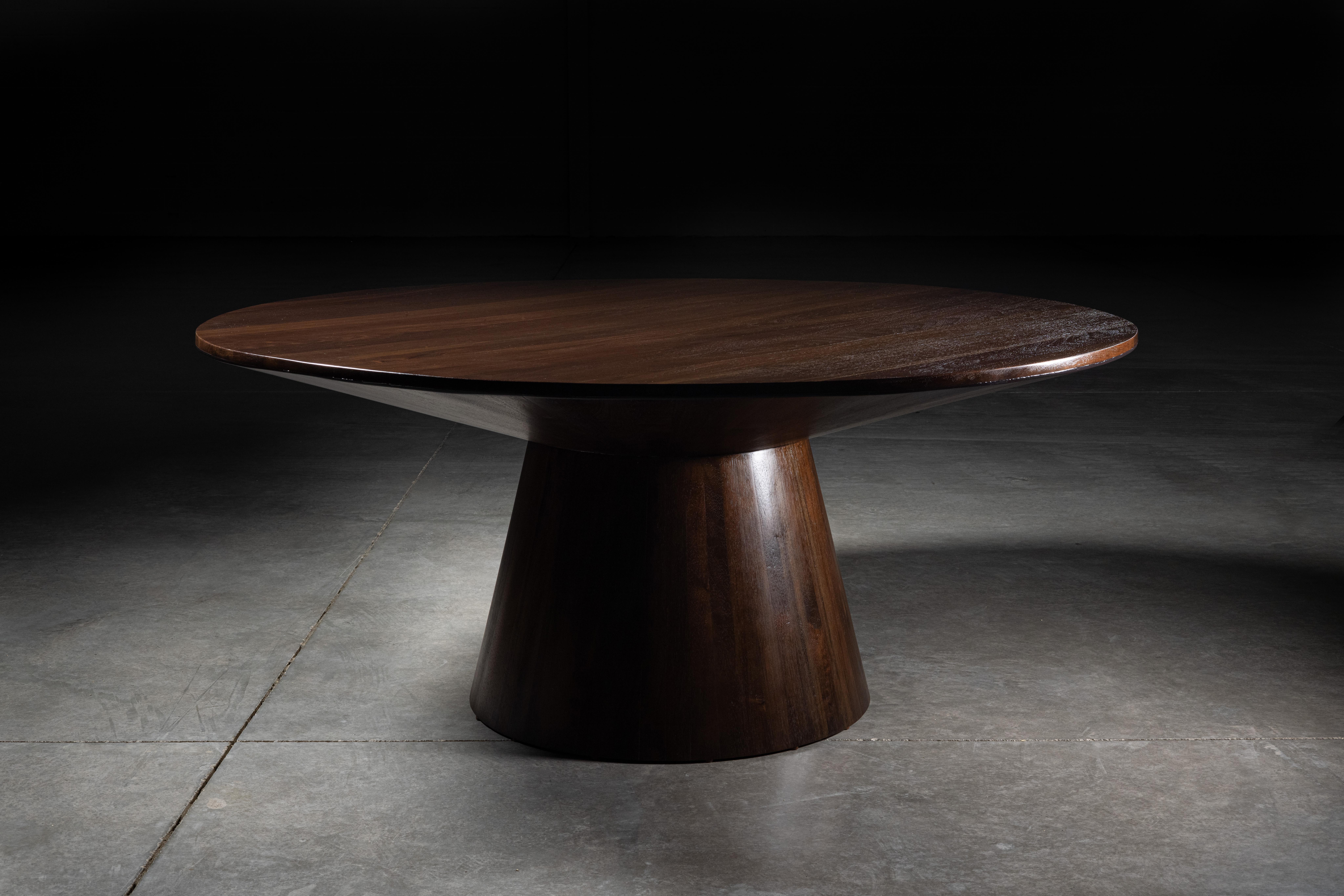 Unidentified Round Dining Table in Walnut by No Age Studio
Dimensions: Ø 183 x H 76.2 cm. 
Materials: Walnut.

No Age Studio - Handcrafted Furniture

Every piece we create is made to order, crafted with care and precision to meet your specific