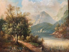 "Serene Mountain Lake Scene"