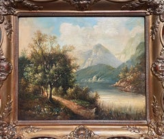 "Serene Mountain Lake Scene"
