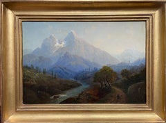 Antique "Alpine Scene"
