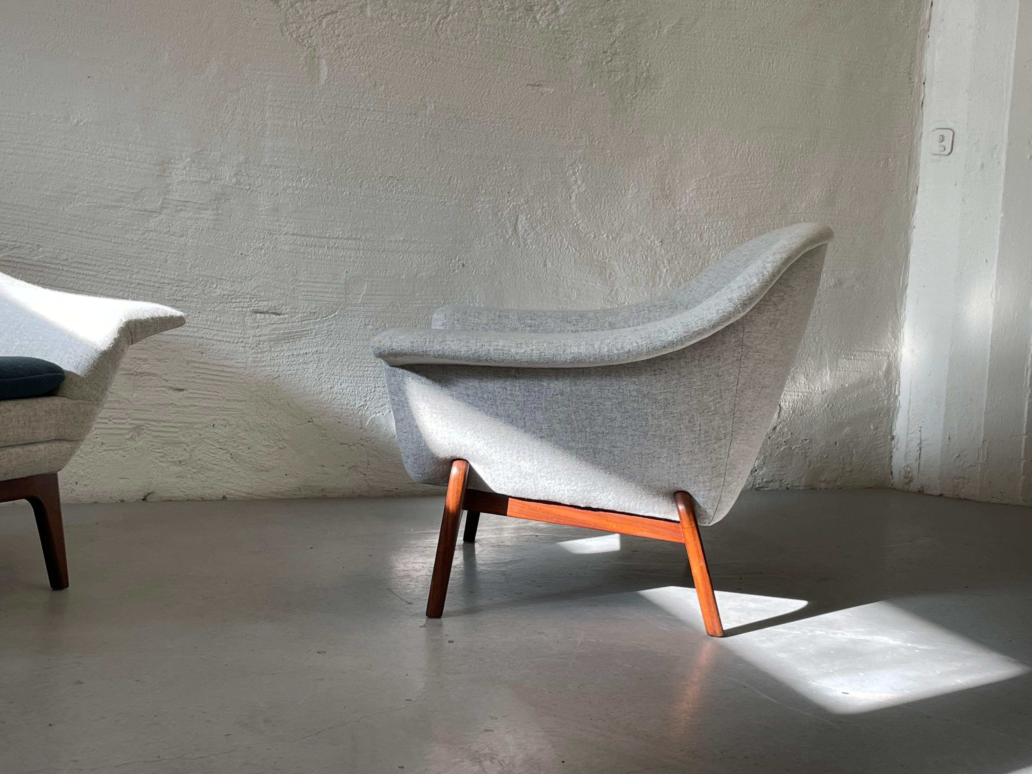 20th Century Unique pair of Norwegian mid- century lounge chairs, 1961
