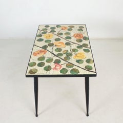 Unikat Table with Handpainted Tiles by Italian Artist Guido Rossini, 1960