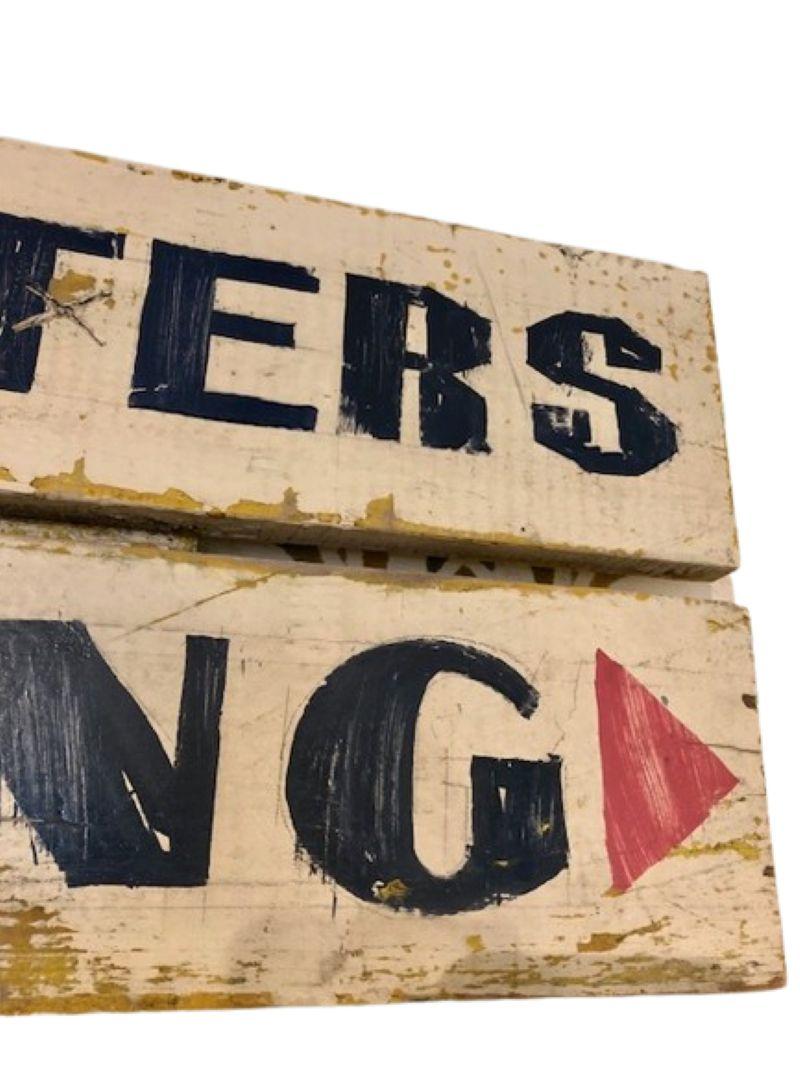 Américain Enseigne de la fourrière de homards, vers 1970, involontairement fantaisiste en vente