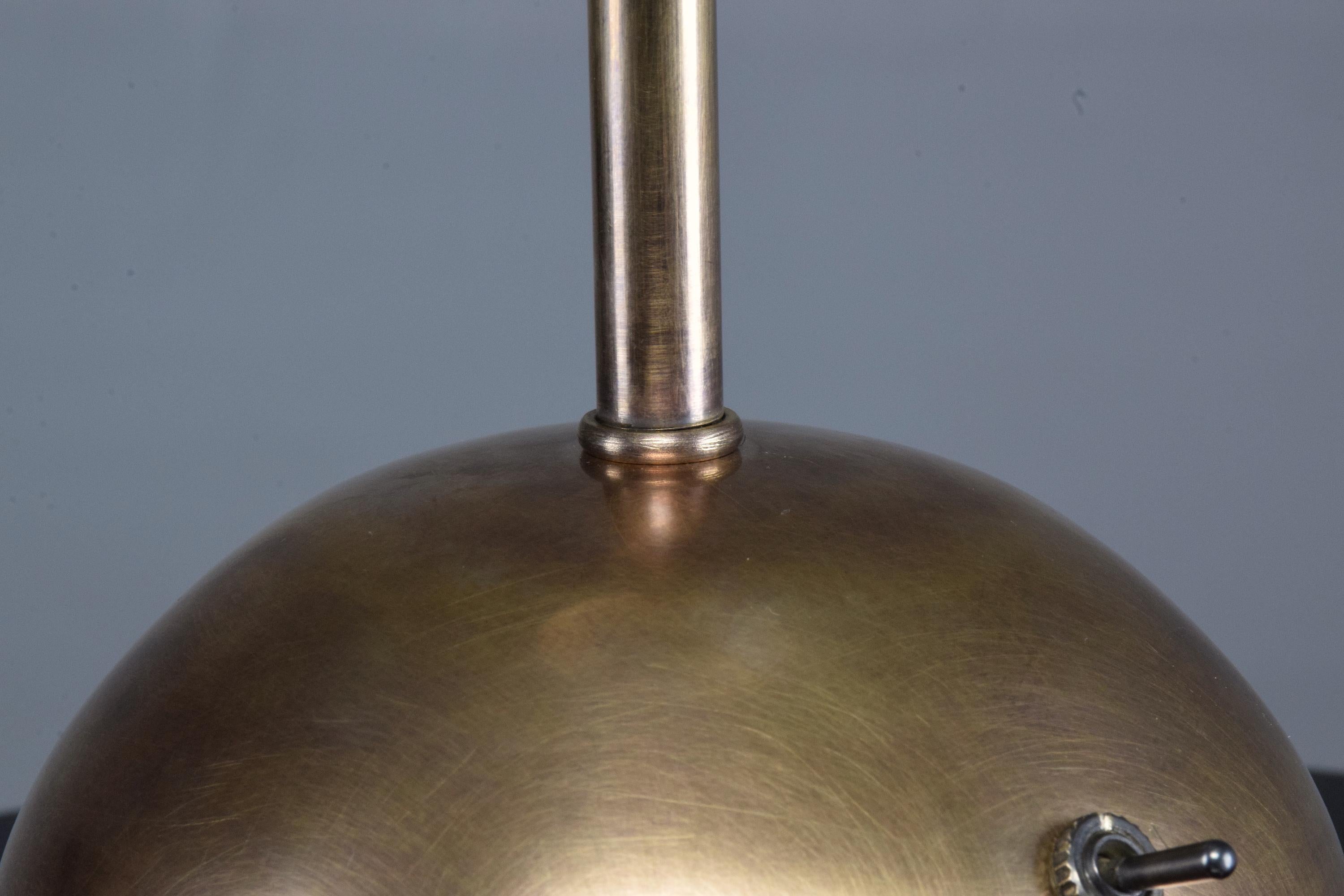 Unio Contemporary Handcrafted Wireless Brass Lamp 11