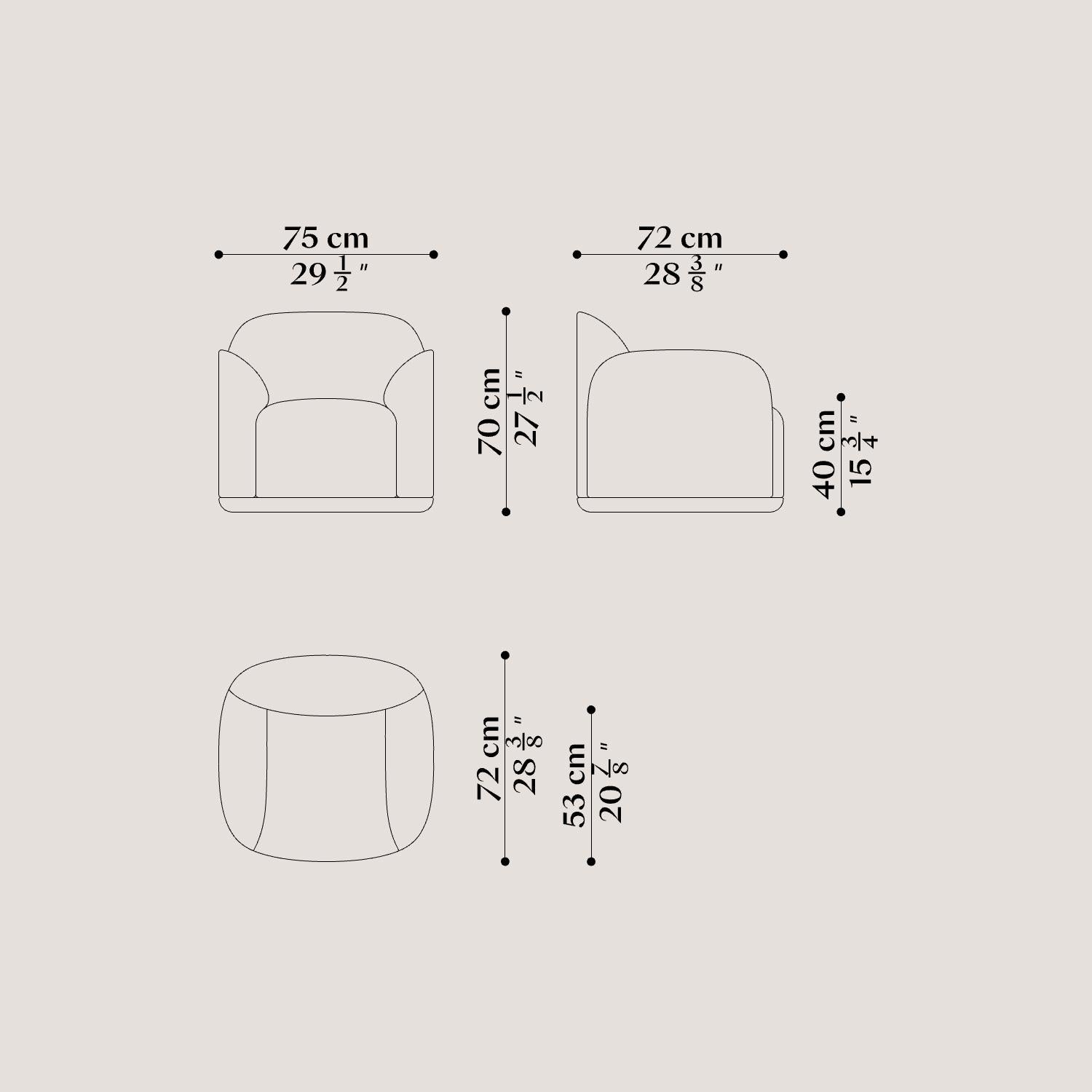 Unio Armchair by Poiat  Furniture For Sale 6