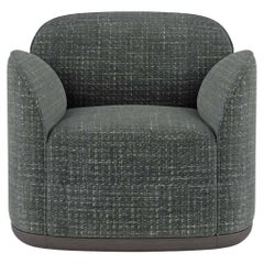 Unio Armchair Upholstered with Chivasso Yang Fabric by Poiat