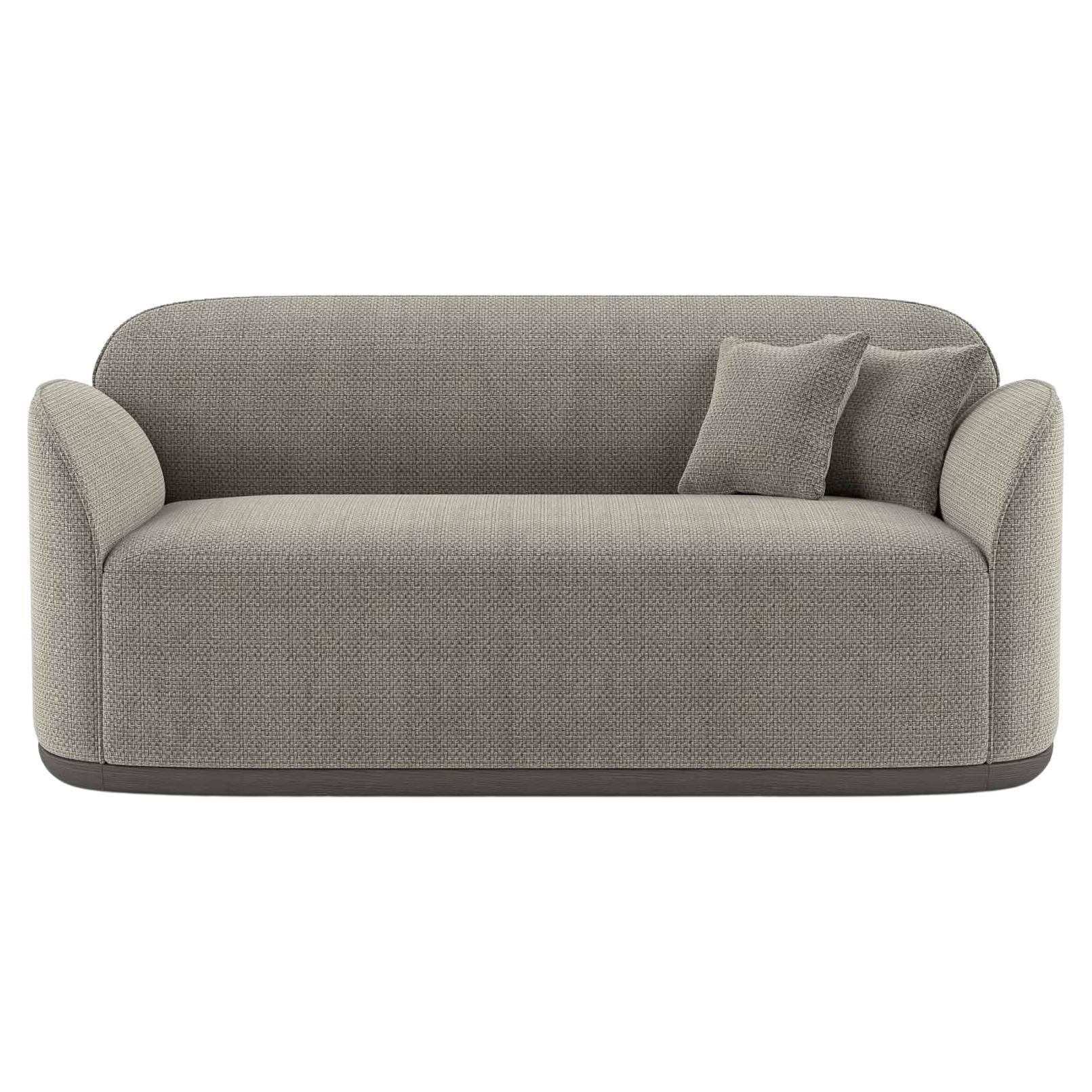 Unio Loveseat Upholstered with the Pierre Frey Hanoi Fabric by Poiat For Sale
