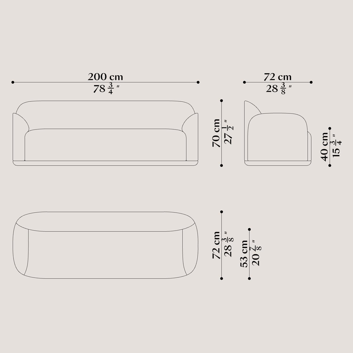 Unio Sofa Upholstered with Dedar Pergamena Fabric by Poiat 3