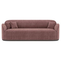 Unio Sofa Upholstered with Dedar Pergamena Fabric by Poiat