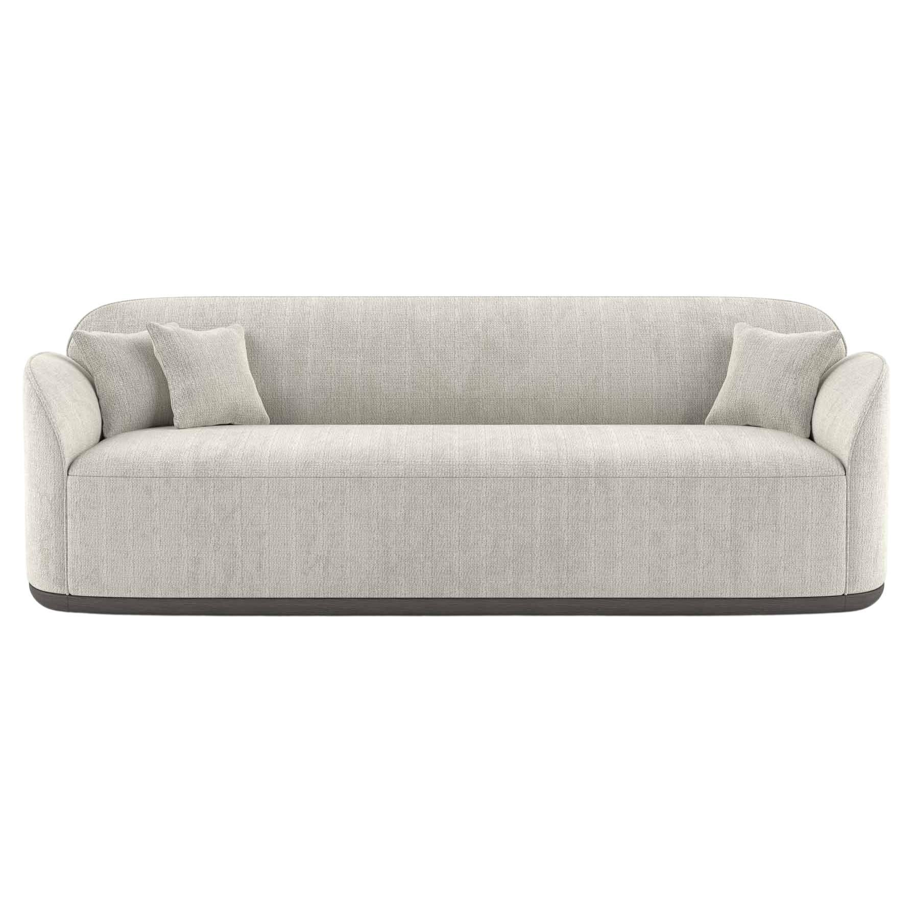 Unio Sofa Upholstered with Larsen Fox Fabric by Poiat