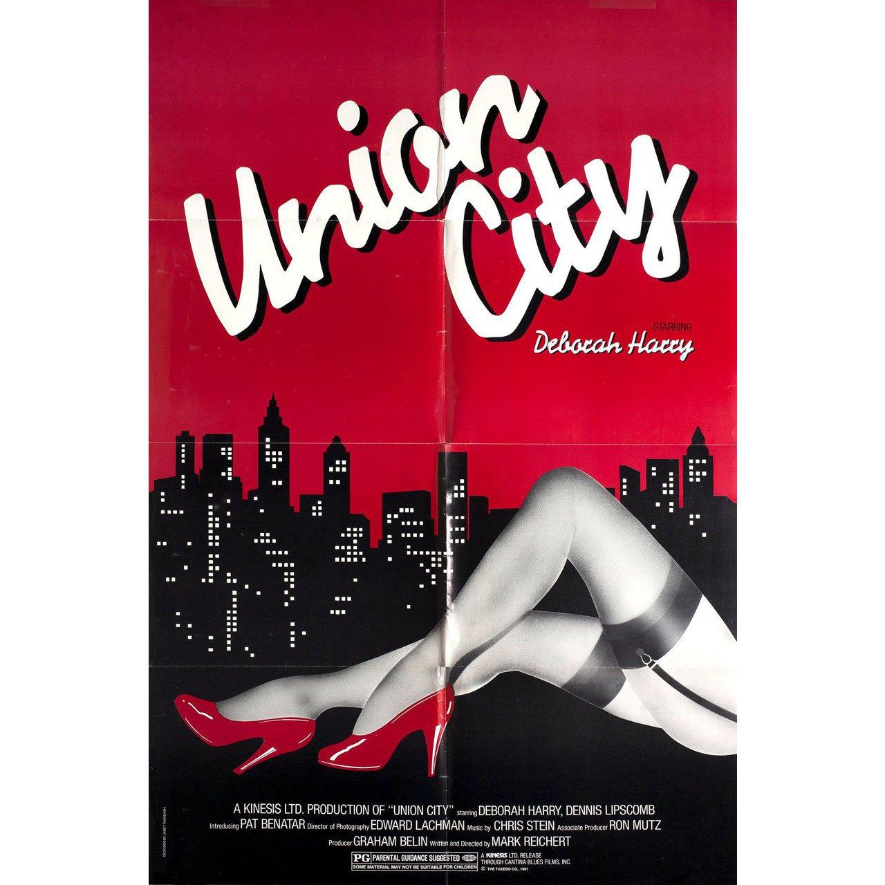 Original US-Plakat von 1981 für den Film Union City unter der Regie von Marcus Reichert mit Sam McMurray / Dennis Lipscomb / Terry Walsh / Cynthia Crisp. Sehr guter bis sehr guter Zustand, gefaltet. Viele Originalplakate wurden gefaltet ausgegeben