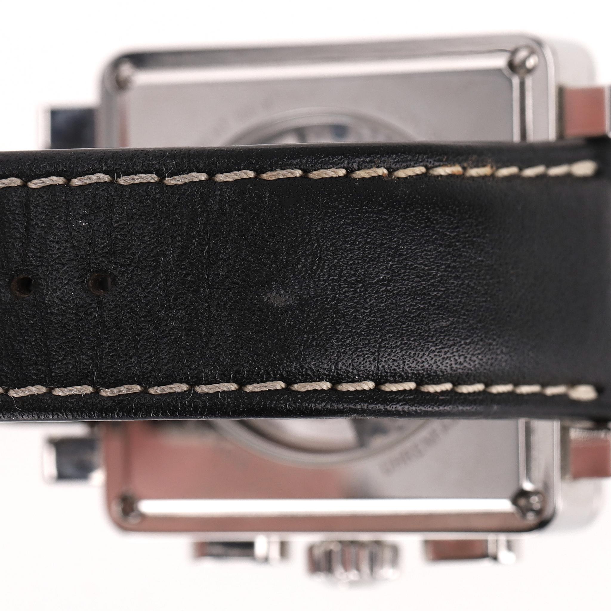Reloj cronógrafo Union Glashütte Averin de acero inoxidable con correa de piel en venta 9