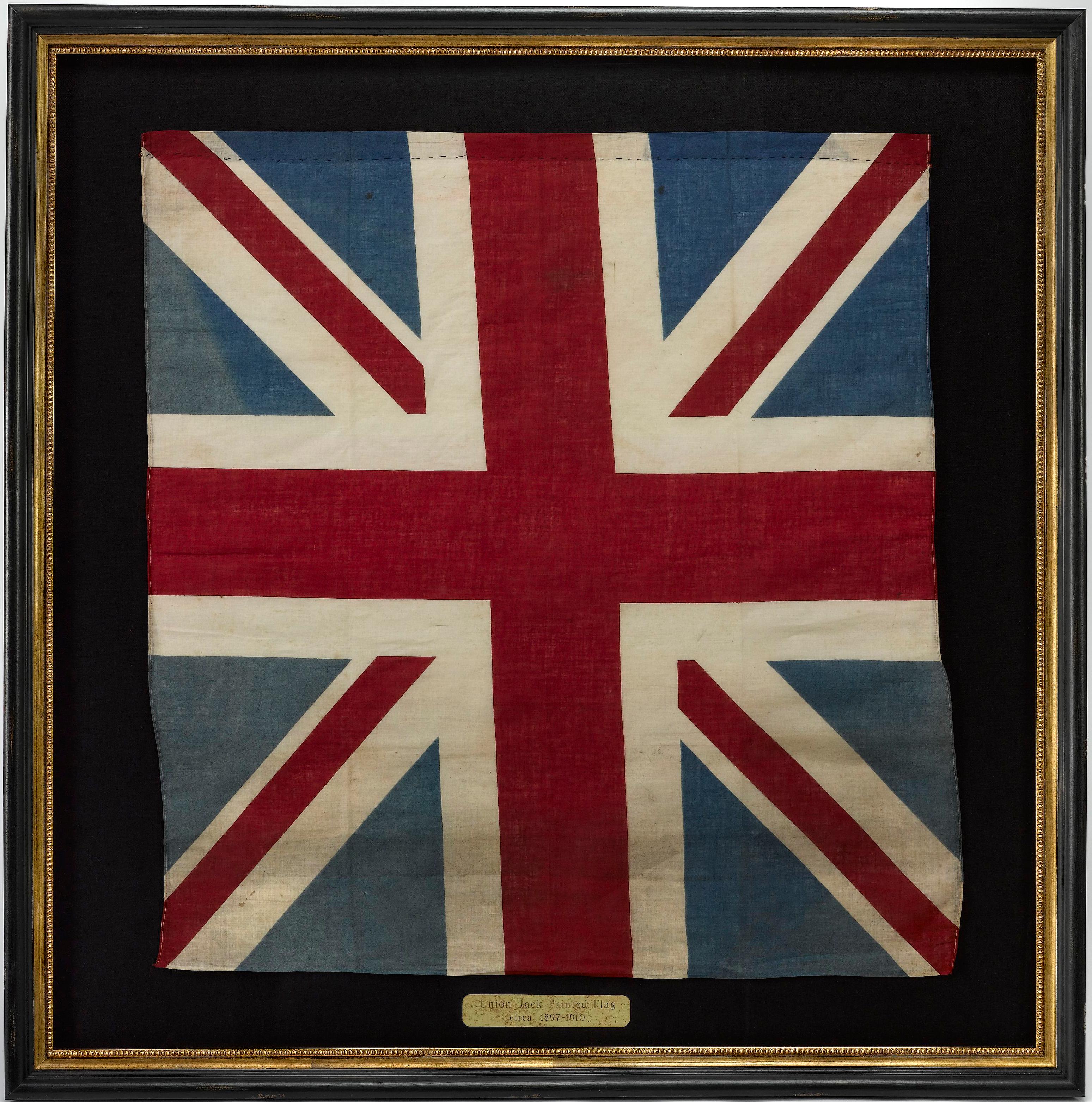 Early 20th Century Union Jack Printed Flag, circa 1897-1910