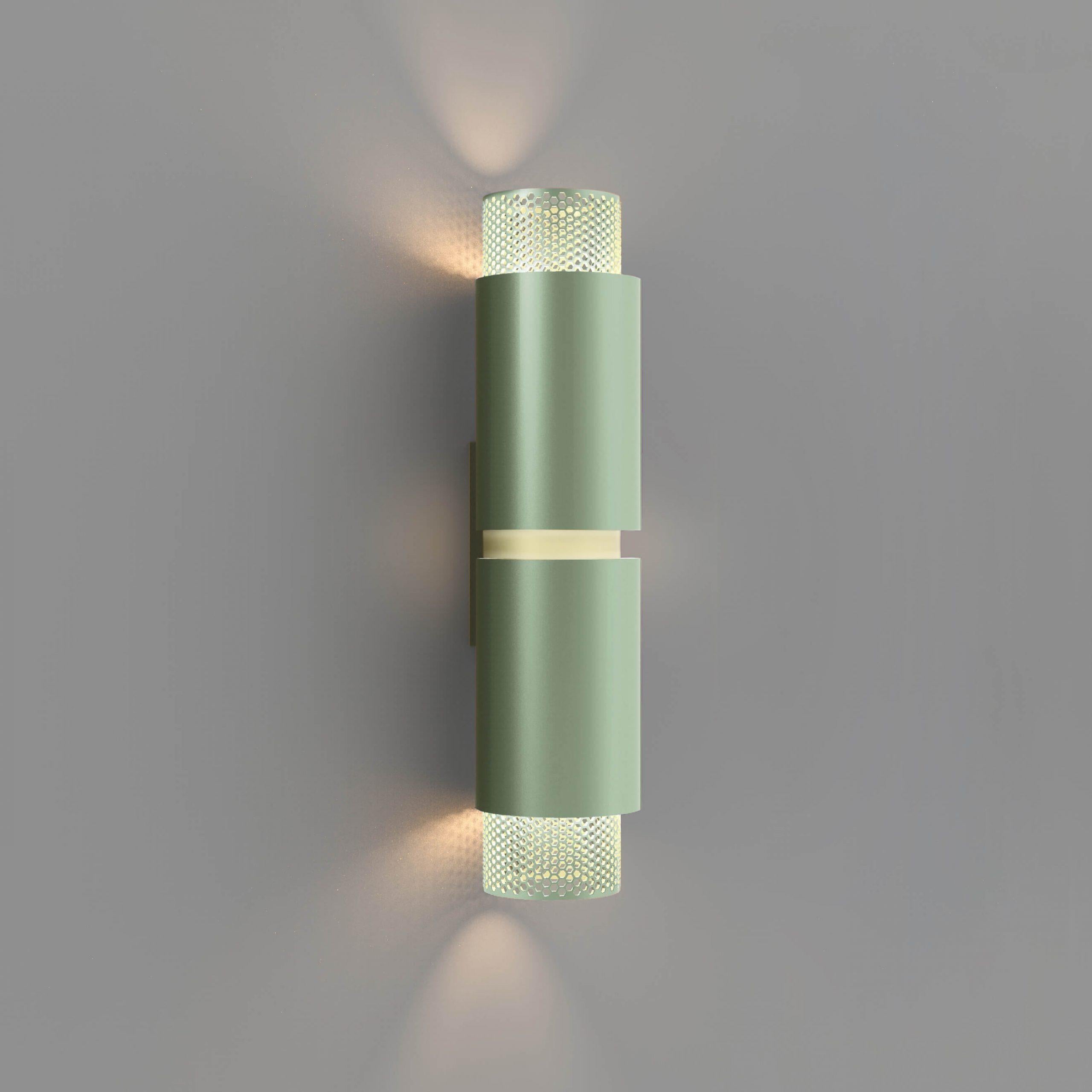 Lampada da parete contemporanea Union Large Mesh Anodized Champagne Aluminum di JSPR In condizioni Nuovo in vendita a Geneve, CH