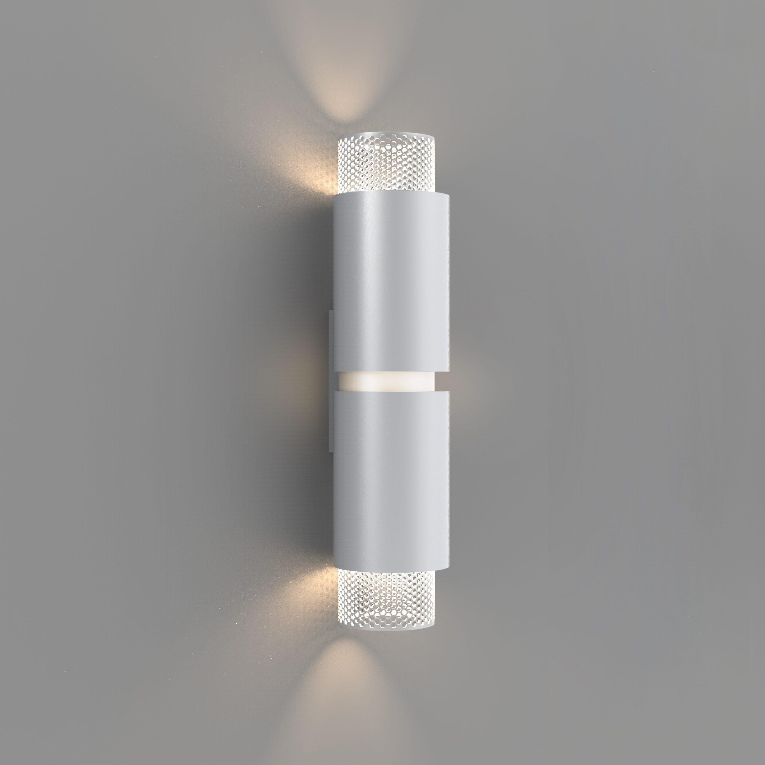 Alluminio Lampada da parete contemporanea Union Large Mesh Anodized Champagne Aluminum di JSPR in vendita