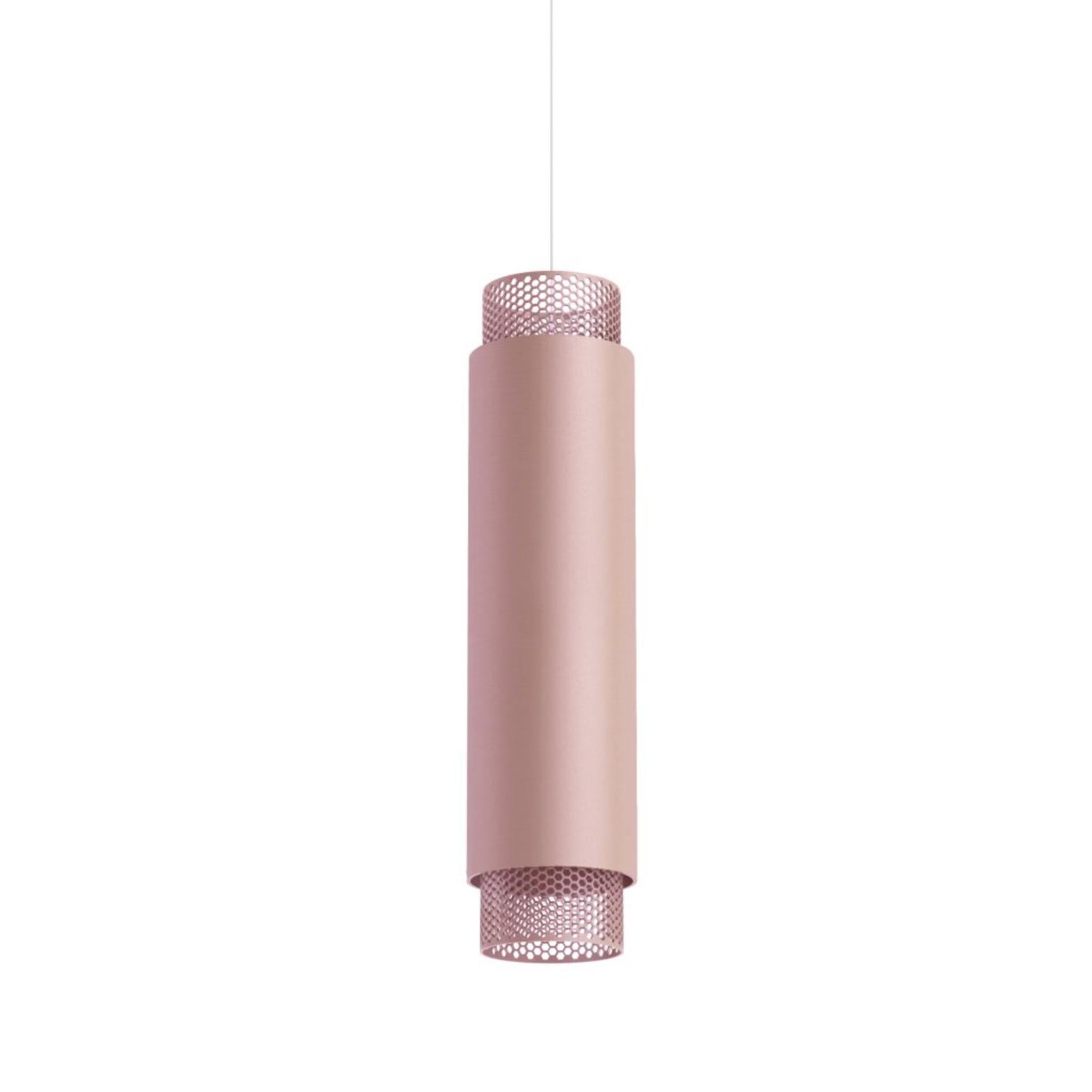 Lampada a sospensione verticale Union Large in alluminio anodizzato Silver di JSPR in vendita 2