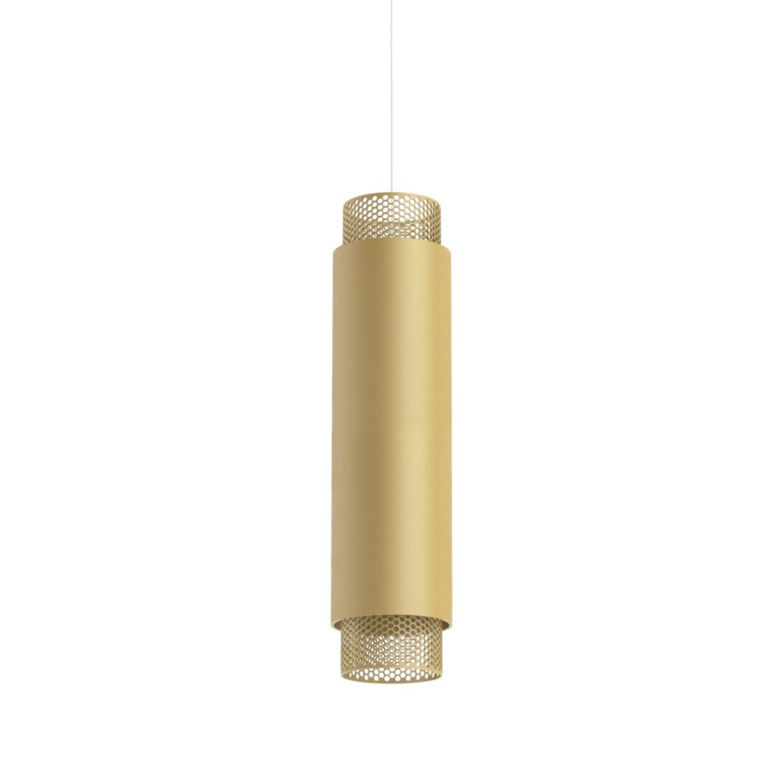 Alluminio Lampada a sospensione verticale Union Large in alluminio anodizzato Silver di JSPR in vendita