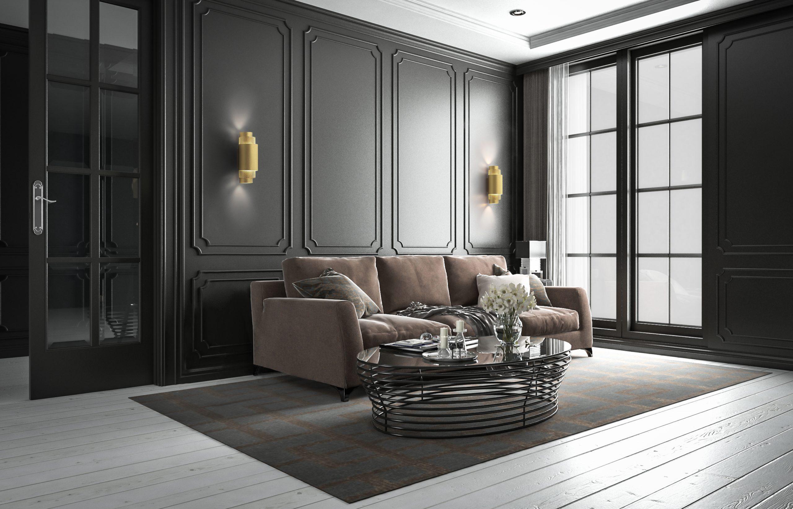Lampada da parete contemporanea Union Medium in alluminio anodizzato bronzo di JSPR in vendita 8