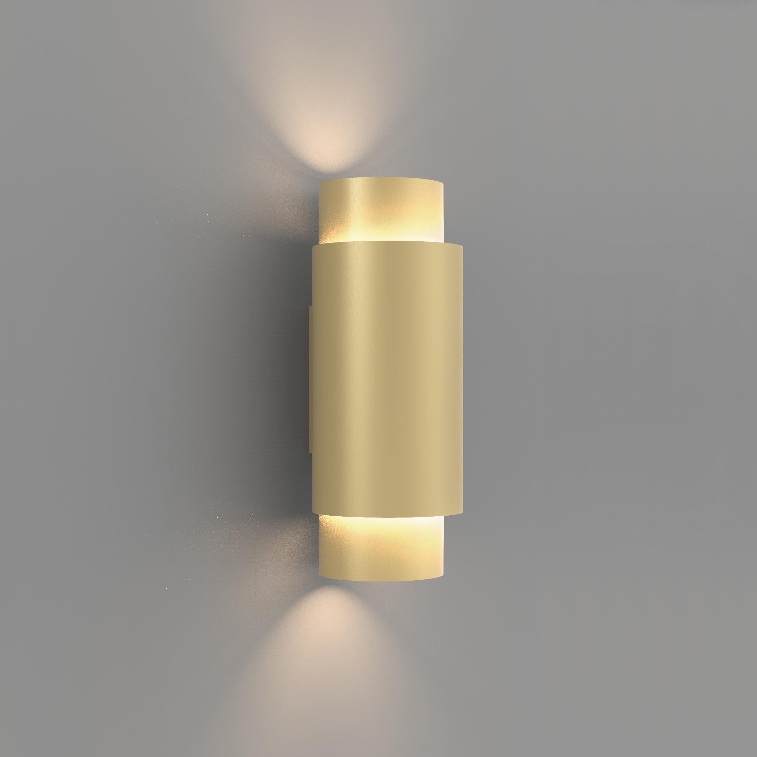 Anodizzato Lampada da parete contemporanea Union Medium in alluminio anodizzato bronzo di JSPR in vendita