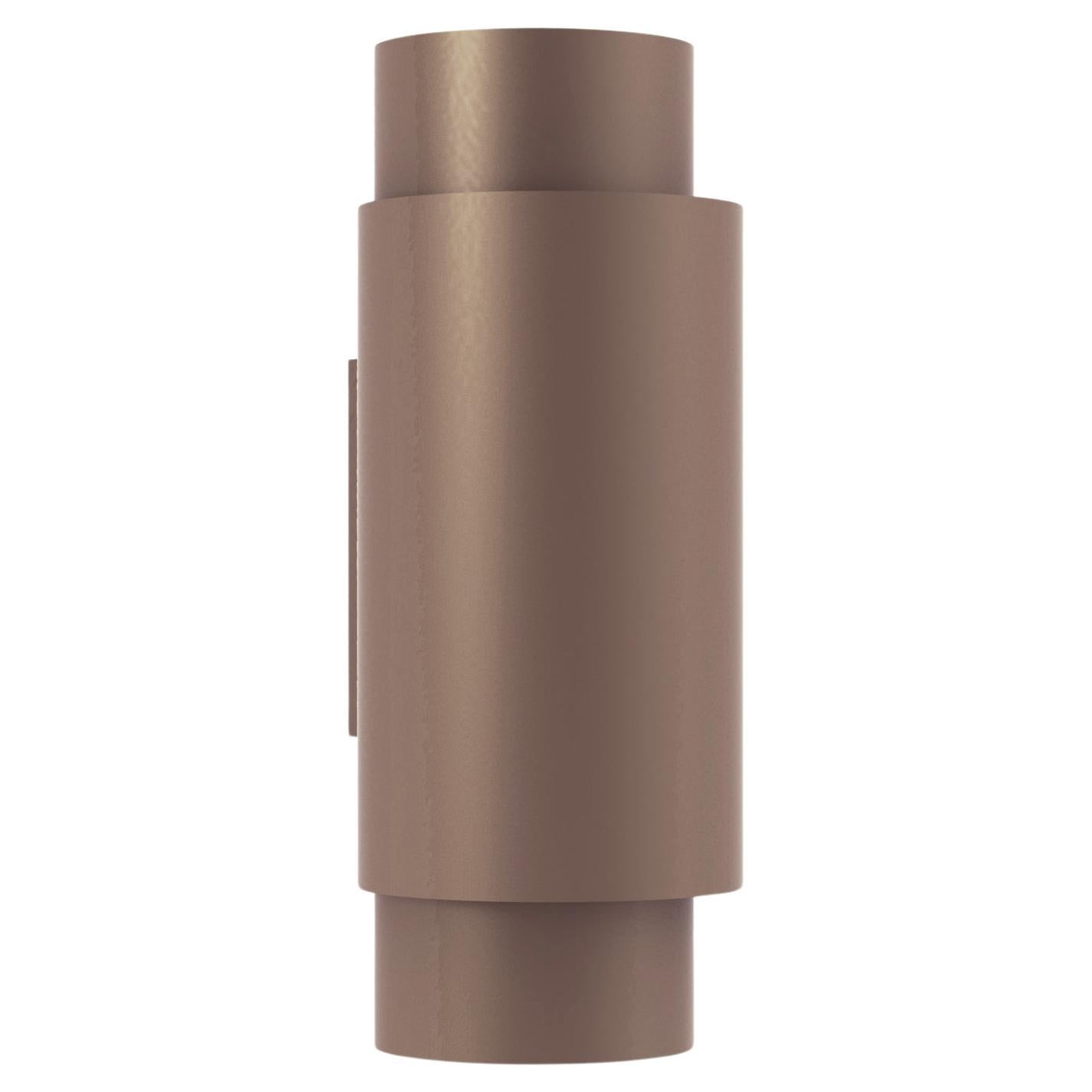 Lampada da parete contemporanea Union Medium in alluminio anodizzato bronzo di JSPR