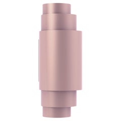 Lampada da parete contemporanea Union Medium Cake in alluminio anodizzato rosa di JSPR
