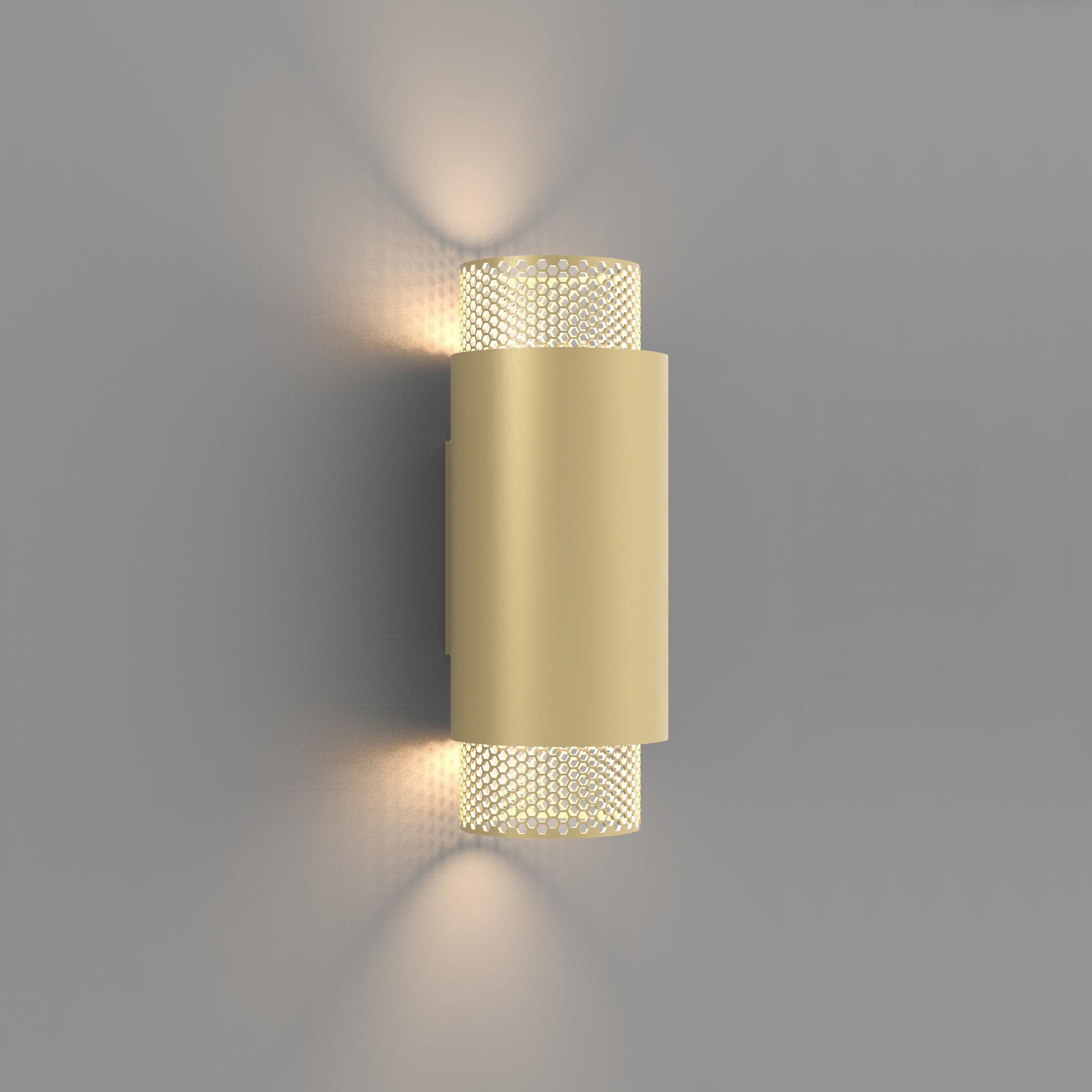 Anodizzato Lampada da parete contemporanea Union Medium Mesh in alluminio anodizzato verde di JSPR in vendita