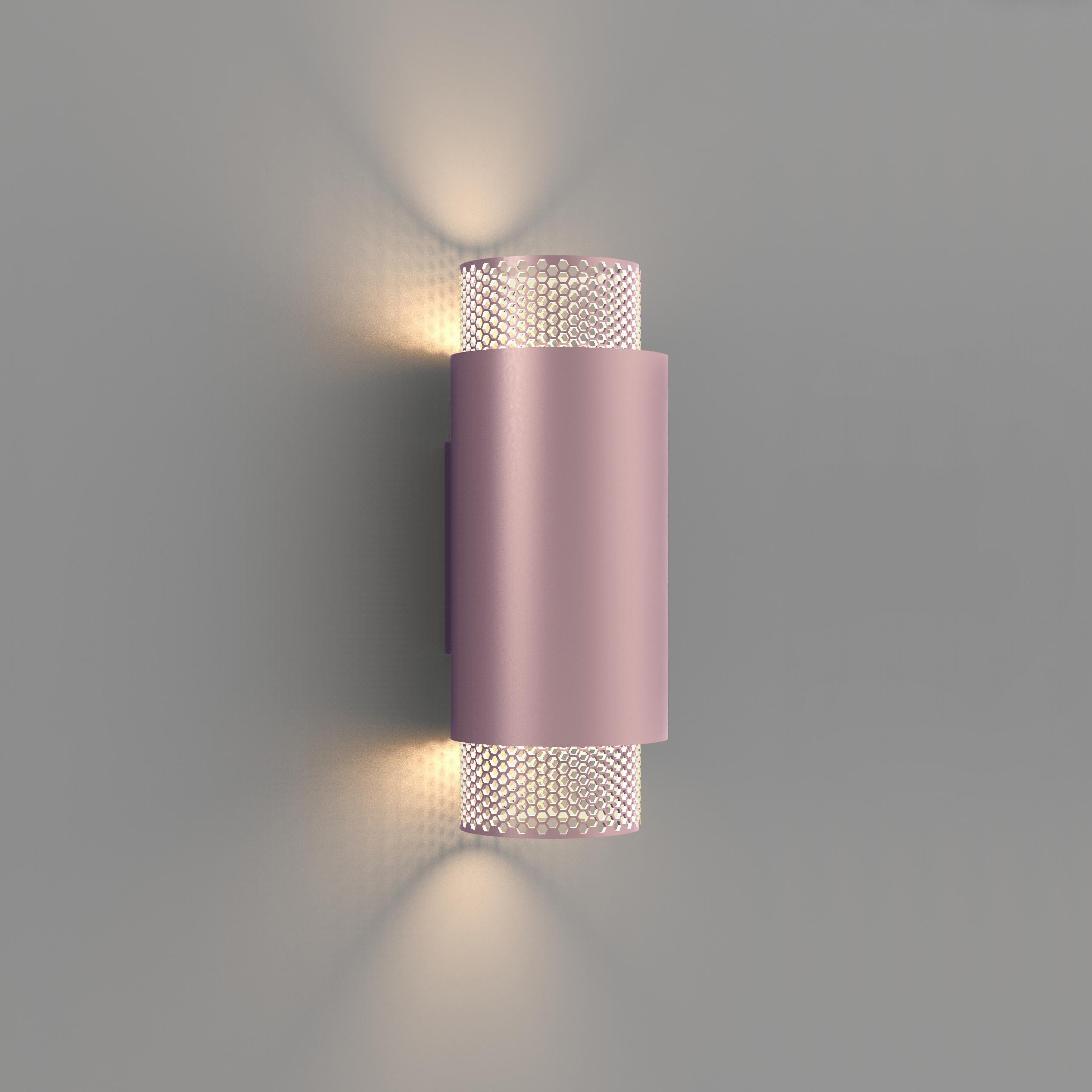 XXI secolo e contemporaneo Lampada da parete contemporanea Union Medium Mesh in alluminio anodizzato verde di JSPR in vendita