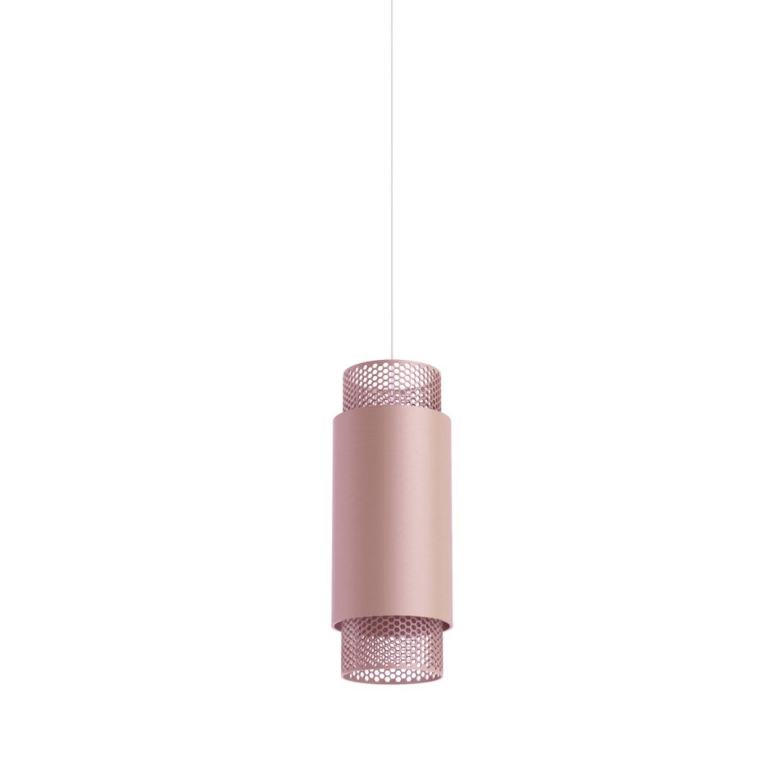 Lampada a sospensione verticale media Union in alluminio anodizzato nero di JSPR in vendita 2